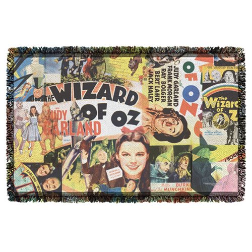 The Wizard of Oz Collage Woven Tapestry Throw Blanket